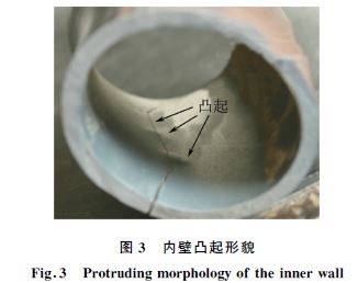 圖３ 內壁凸起形貌