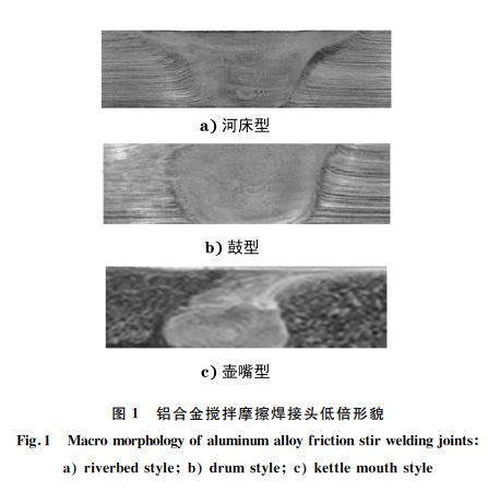 圖１ 鋁合金攪拌摩擦焊接頭低倍形貌